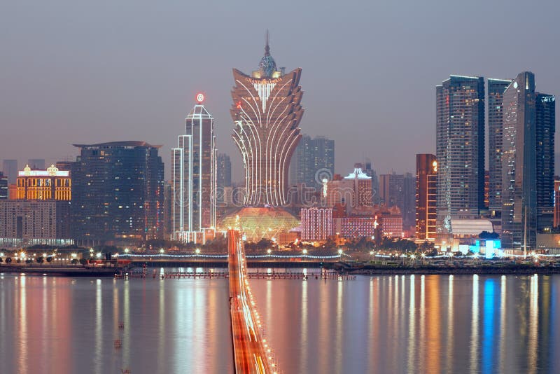 澳门 澳门百家乐 天际线夜景